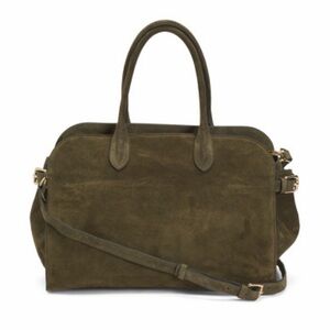 Claudia Firenze Olive Green Suede Tote bag